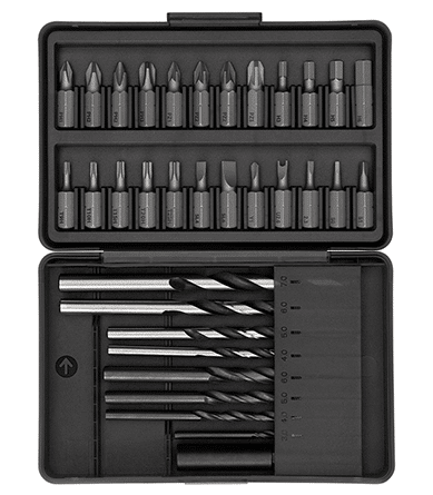 Boitier contenant embouts et forêts