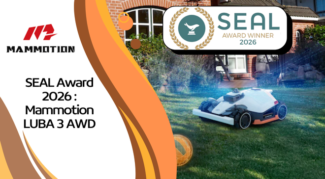 SEAL Award 2026 : le LUBA 3 AWD redéfinit l’entretien de pelouse éco-responsable