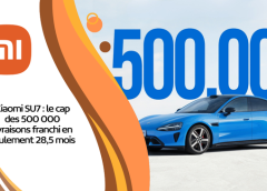 Xiaomi SU7 : le cap des 500 000 livraisons franchi en seulement 28,5 mois