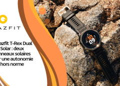 Amazfit T-Rex Dual Solar : deux panneaux solaires pour une autonomie hors norme