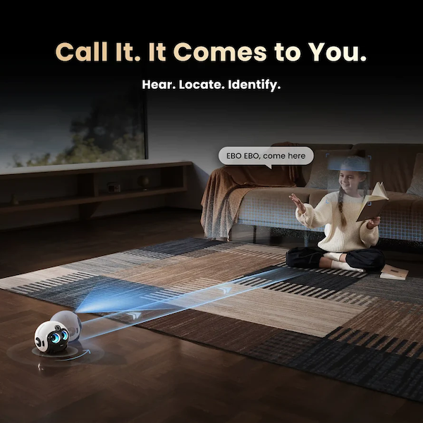 Enabot EBO Max FamilyBot : un robot familial mobile qui veut veiller sur toute la maison