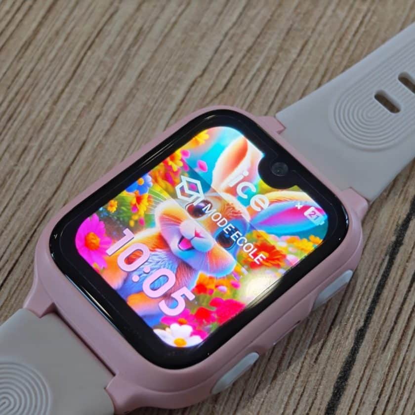 Cadran de l'ICE Kids 4G 2.0 affichant le Mode École
