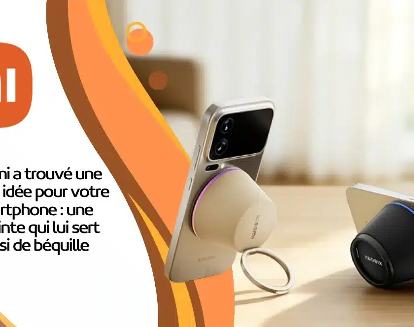 Xiaomi a trouvé une bonne idée pour votre smartphone : une enceinte qui lui sert aussi de béquille